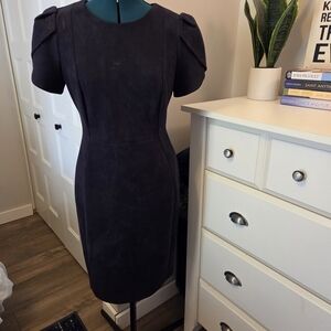 Calvin Klein Blue Suede Dress